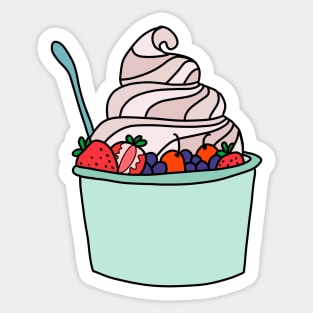 frozen yogurt Sticker